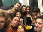 Arlekin members having fun in the dorm of Moscow Art Theatre. 2 am dinner.